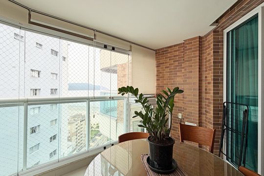 Varanda  de apartamento para alugar com 1 quarto, 45m² em Pompéia, Santos