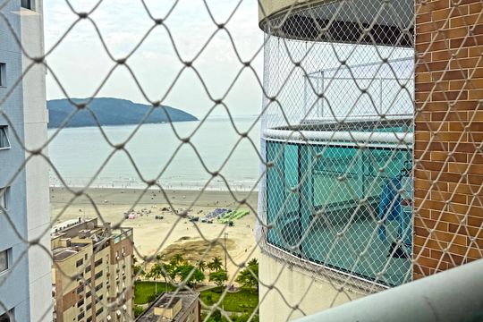 Vista da Varanda  de apartamento para alugar com 1 quarto, 45m² em Pompéia, Santos