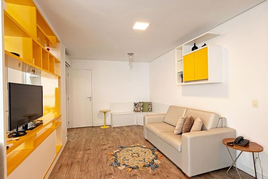 Apartamento para alugar com 1 quarto, 45m² em Pompéia, Santos