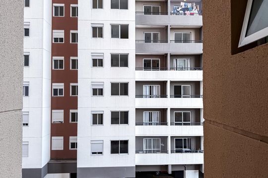 Vista da Suíte de apartamento à venda com 1 quarto, 33m² em Jardim Brasília (zona Norte), São Paulo