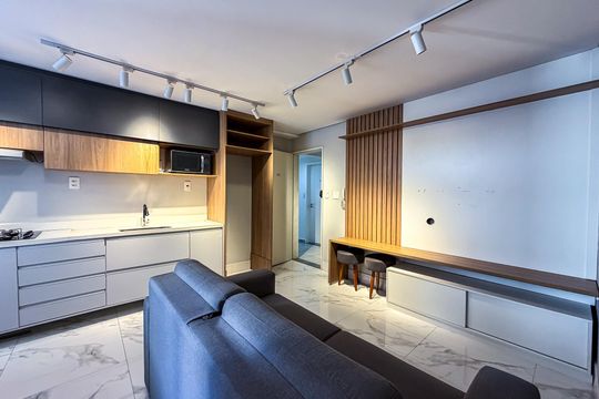 Sala de apartamento à venda com 1 quarto, 33m² em Jardim Brasília (zona Norte), São Paulo