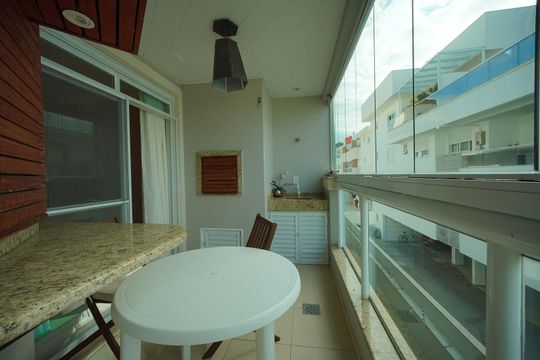 Varanda da Sala de apartamento para alugar com 3 quartos, 100m² em Ingleses do Rio Vermelho, Florianópolis