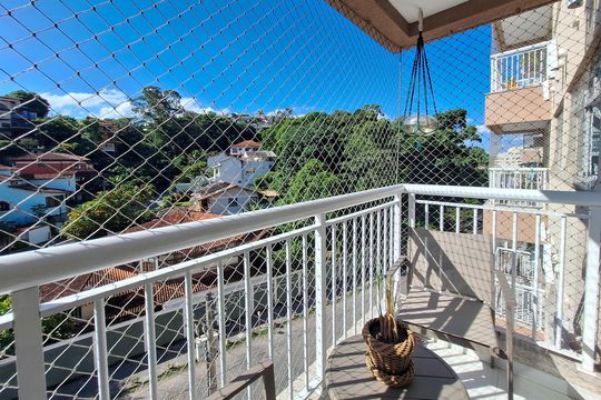 Varanda da Sala de apartamento à venda com 3 quartos, 105m² em Cantagalo, Niterói
