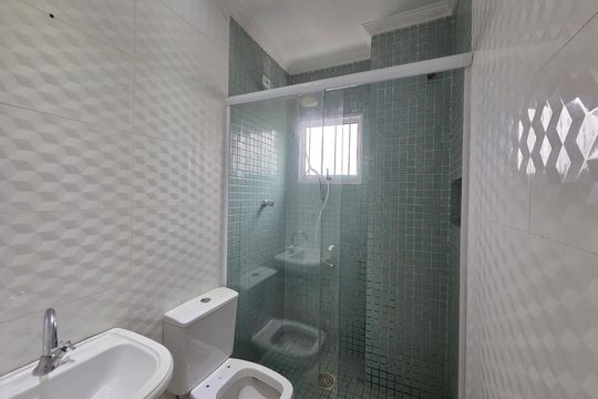 Banheiro Suíte de apartamento para alugar com 3 quartos, 155m² em Boqueirão, Praia Grande