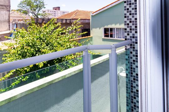 Varanda do Quarto 2 de casa de condomínio para alugar com 3 quartos, 141m² em Chácara Belenzinho, São Paulo