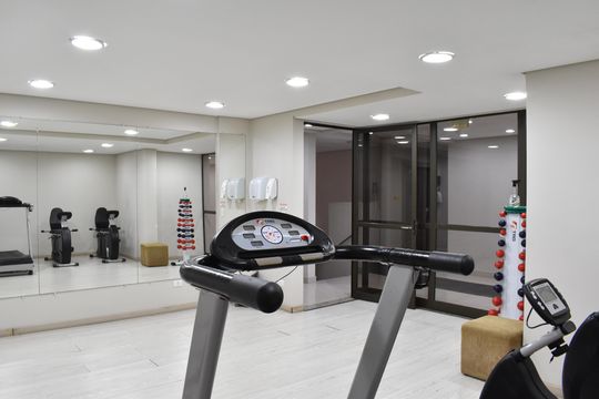 Área comum - Academia de kitnet/studio para alugar com 1 quarto, 28m² em Bacacheri, Curitiba