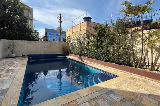 Piscina de apartamento à venda com 3 quartos, 140m² em Vila Alzira, Santo André