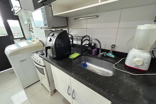 Cozinha de apartamento à venda com 2 quartos, 50m² em Maria da Graça, Rio de Janeiro