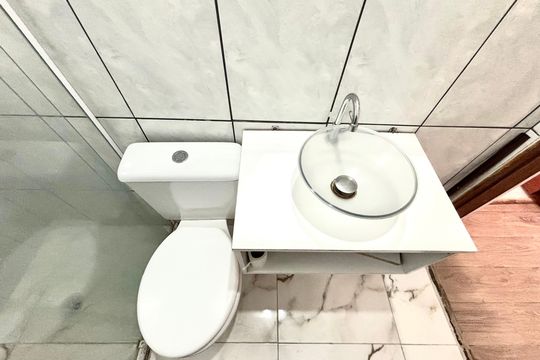Banheiro 1 de casa para alugar com 3 quartos, 100m² em Jardim Dayse, Ferraz de Vasconcelos
