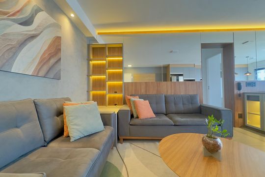 Sala de apartamento para alugar com 2 quartos, 79m² em Vila Augusta, Guarulhos