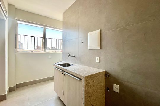 Cozinha de apartamento para alugar com 3 quartos, 130m² em Santo Agostinho, Belo Horizonte