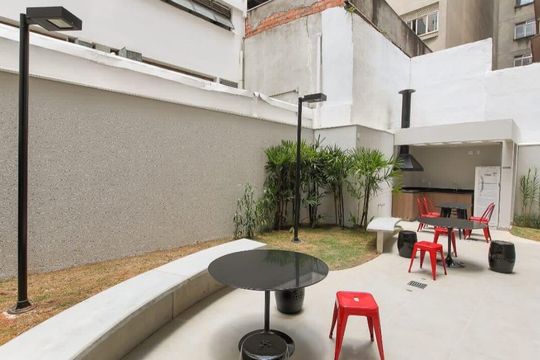 Área comum de kitnet/studio à venda com 1 quarto, 32m² em Vila Buarque, São Paulo