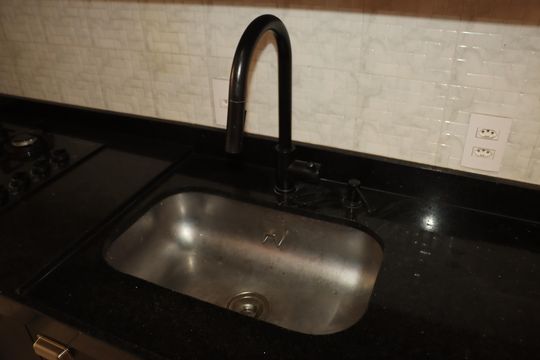 Cozinha de apartamento para alugar com 1 quarto, 34m² em Vila Graciosa, São Paulo