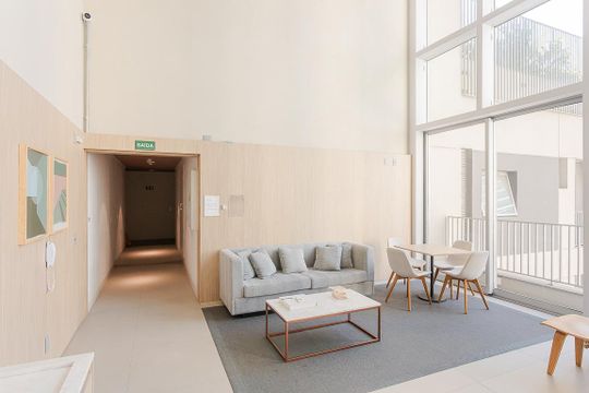 Área comum de kitnet/studio para alugar com 1 quarto, 22m² em Jardim Paulistano, São Paulo