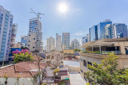 Vista da Varanda de kitnet/studio para alugar com 1 quarto, 22m² em Jardim Paulistano, São Paulo