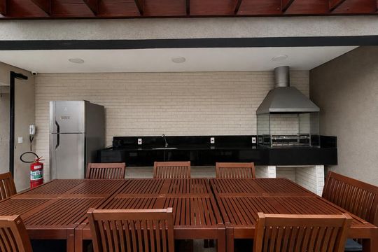 Área comum - Churrasqueira de apartamento para alugar com 2 quartos, 52m² em Alphaville Empresarial, Barueri