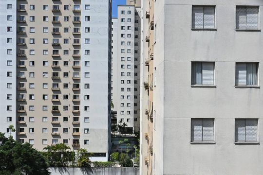 Vista da Sala de apartamento para alugar com 2 quartos, 60m² em Vila Andrade, São Paulo