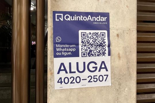 Placa de apartamento para alugar com 2 quartos, 90m² em Copacabana, Rio de Janeiro