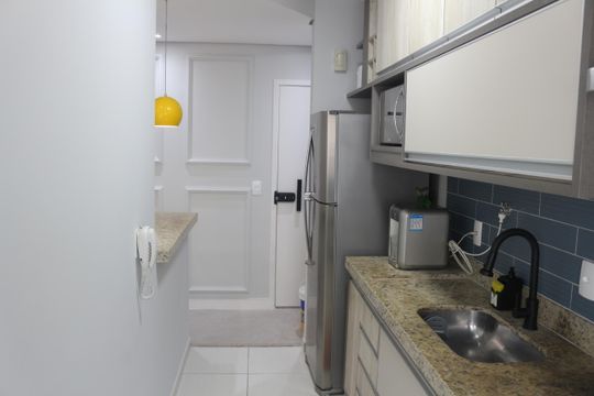 Cozinha de apartamento à venda com 2 quartos, 69m² em Fundação, São Caetano do Sul