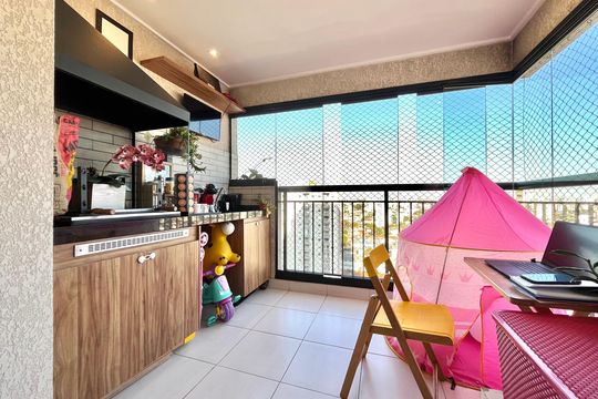 Varanda de apartamento à venda com 2 quartos, 68m² em Vila Mascote, São Paulo