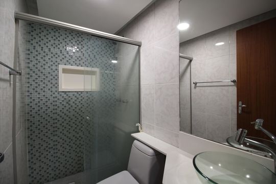 Banheiro Social de apartamento à venda com 2 quartos, 64m² em Freguesia (jacarepaguá), Rio de Janeiro