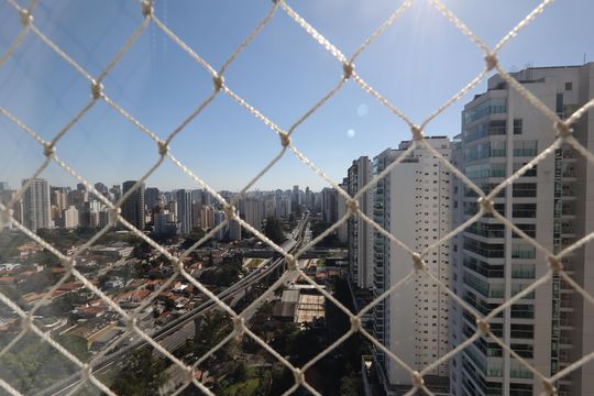 Vista Varanda da Sala de apartamento para alugar com 2 quartos, 117m² em Campo Belo, São Paulo