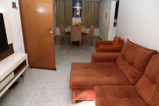 Sala de apartamento para alugar com 2 quartos, 82m² em Vila São João, Goiânia