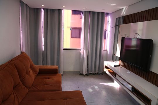 Sala de apartamento para alugar com 2 quartos, 82m² em Vila São João, Goiânia