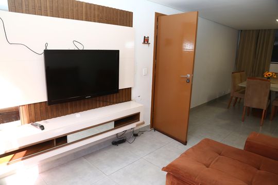 Sala de apartamento para alugar com 2 quartos, 82m² em Vila São João, Goiânia