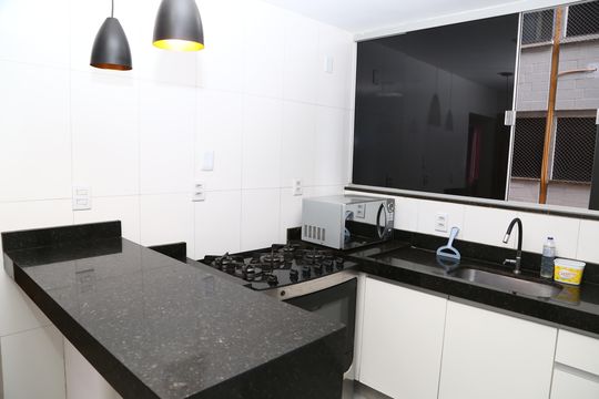 Cozinha Americana de apartamento para alugar com 2 quartos, 82m² em Vila São João, Goiânia