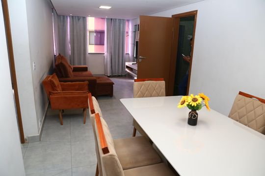 Sala de Jantar de apartamento para alugar com 2 quartos, 82m² em Vila São João, Goiânia