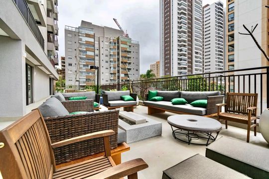 Área comum - Churrasqueira de apartamento para alugar com 1 quarto, 29m² em Vila Santa Catarina, São Paulo
