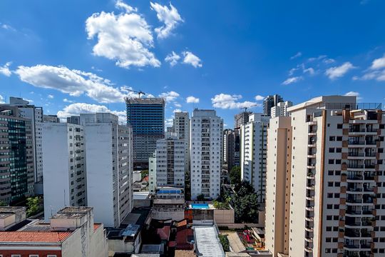 Vista da Varanda de apartamento para alugar com 2 quartos, 85m² em Cerqueira César, São Paulo