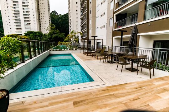 Área comum - Piscina de apartamento à venda com 2 quartos, 67m² em Vila Andrade, São Paulo