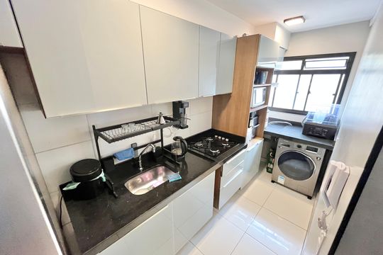 Cozinha  de apartamento à venda com 1 quarto, 60m² em Vila Dom Pedro Ii, São Paulo