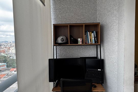 Varanda da Sala de apartamento à venda com 3 quartos, 65m² em Utinga, Santo André