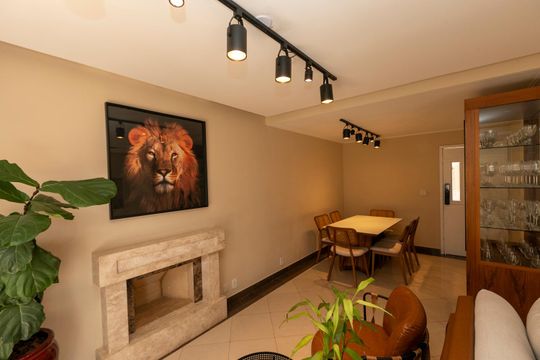Sala de casa de condomínio à venda com 3 quartos, 190m² em Chácara Primavera, Campinas