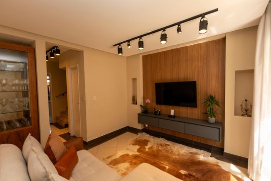 SALA PARA TRES AMBIENTES de casa de condomínio à venda com 3 quartos, 200m² em Chácara Primavera, Campinas