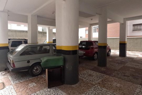 Área Comum - Garagem de apartamento para alugar com 2 quartos, 29m² em José Menino, Santos