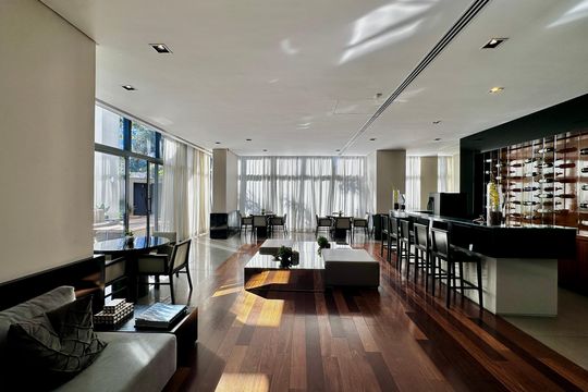 Área comum de apartamento à venda com 1 quarto, 69m² em Cidade Monções, São Paulo
