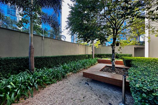 Área comum de apartamento à venda com 1 quarto, 69m² em Cidade Monções, São Paulo