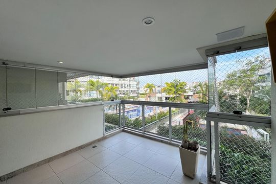 Varanda de apartamento para alugar com 2 quartos, 90m² em Recreio dos Bandeirantes, Rio de Janeiro