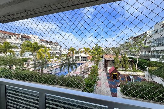  Sala - Vista de apartamento para alugar com 2 quartos, 90m² em Recreio dos Bandeirantes, Rio de Janeiro