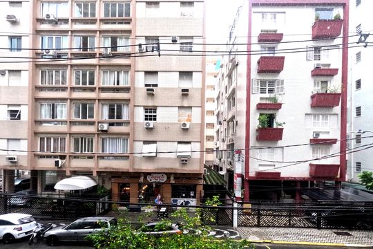 Vista da Sala de apartamento para alugar com 2 quartos, 113m² em Boqueirão, Santos