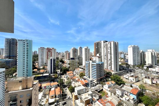 Vista da Suíte de apartamento à venda com 1 quarto, 50m² em Vila Clementino, São Paulo