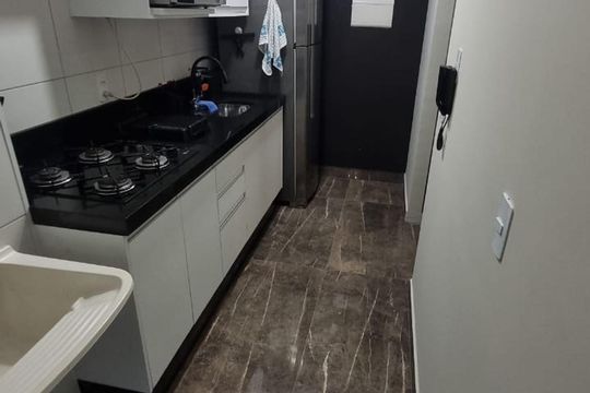 Cozinha de apartamento à venda com 2 quartos, 48m² em Ferrazópolis, São Bernardo do Campo