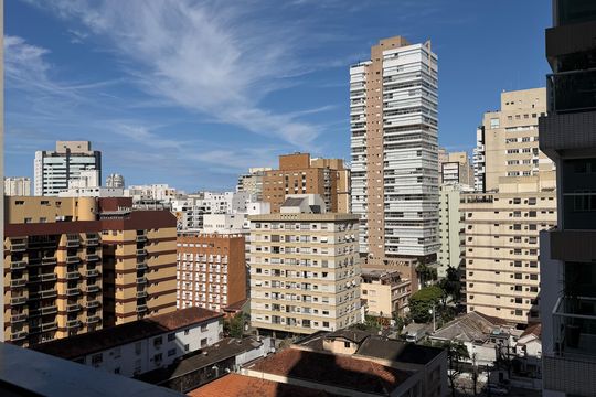 Vista da Varanda da Sala de apartamento para alugar com 2 quartos, 130m² em Gonzaga, Santos