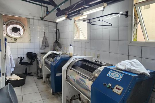 Área comum - Lavanderia de apartamento para alugar com 2 quartos, 130m² em Gonzaga, Santos