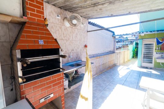 Área comum - Churrasqueira de casa à venda com 2 quartos, 100m² em Americanópolis, São Paulo