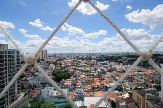 Vista da Sala de apartamento à venda com 4 quartos, 160m² em Vila Bastos, Santo André
